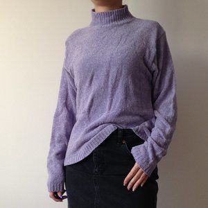 American Connection - Soft Chenille Purple Sweater
